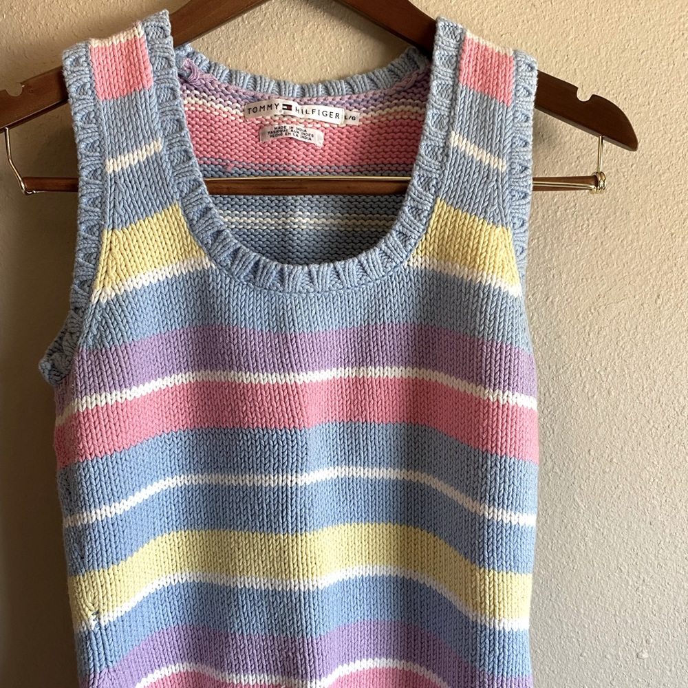 Tommy Hilfiger colorful sweater vest